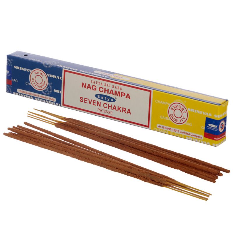 Sahumerio Satya Duo Nag Champa &amp; Seven Chakra x16g