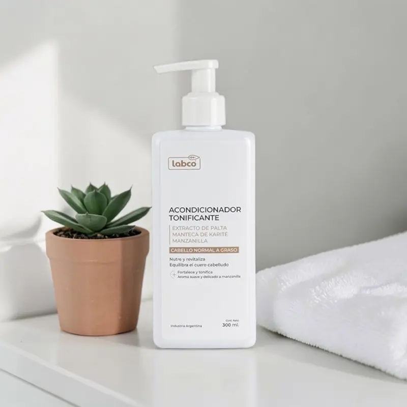 Acondicionador Tonificante con Aceite de Palta, Manteca de Karité y Aceite Esencial de Manzanilla 300ml, Labco