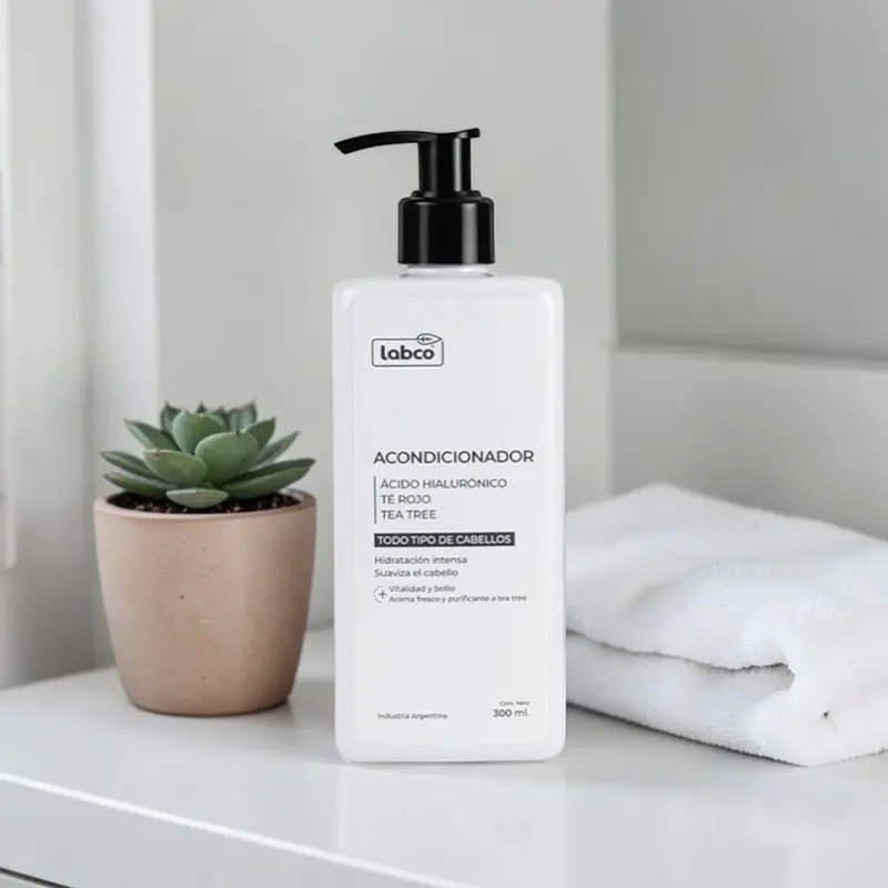 Acondicionador Ácido Hialurónico y Té Rojo con Aceite Esencial de Tea Tree 300ml, Labco