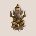 Ganesha en Base Flor de Loto 8cm