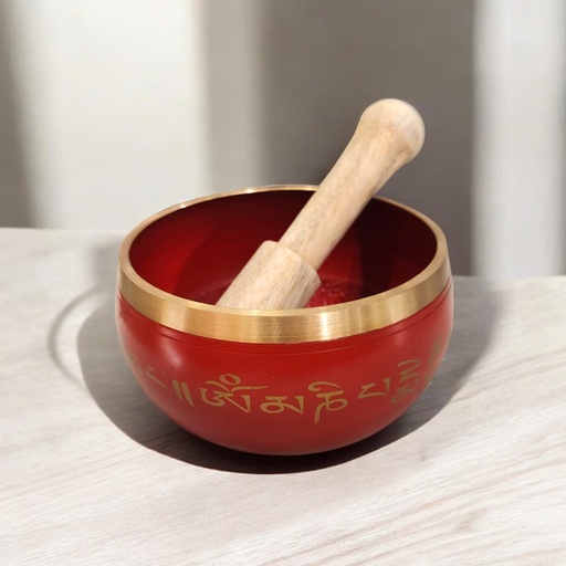 Cuenco Tibetano 10.5cm Rojo
