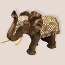 Elefante Manto con Espejos 33cm