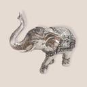 Elefante Plateado Manto con Espejos 12cm