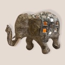 Elefante Manto con Espejos 15cm
