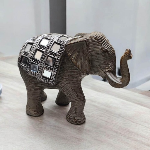 Elefante Manto con Espejos 8cm