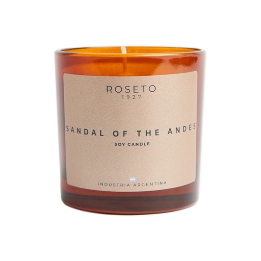 Vela Aromática Roseto Sandal of the Andes 250g