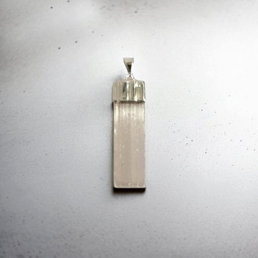 Dije Gema Selenita Barra con Baño