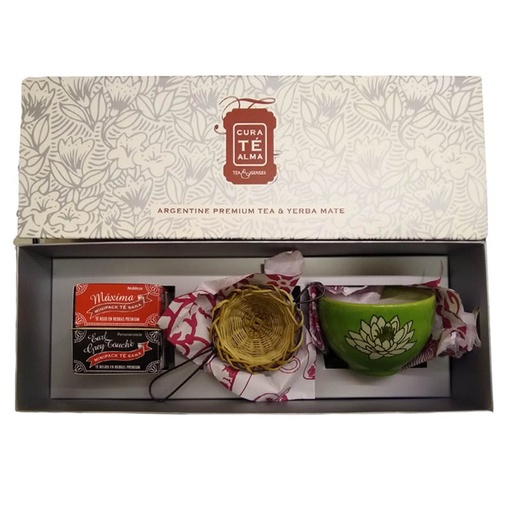 Estuche de Regalo, 2 Minipacks, Infusor y Taza, Cura Te Alma