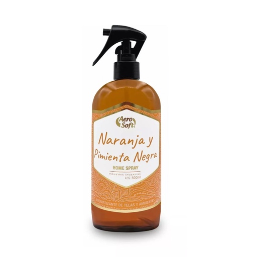 Perfumina Home Spray Aero Soft Naranja y Pimienta Negra500ml