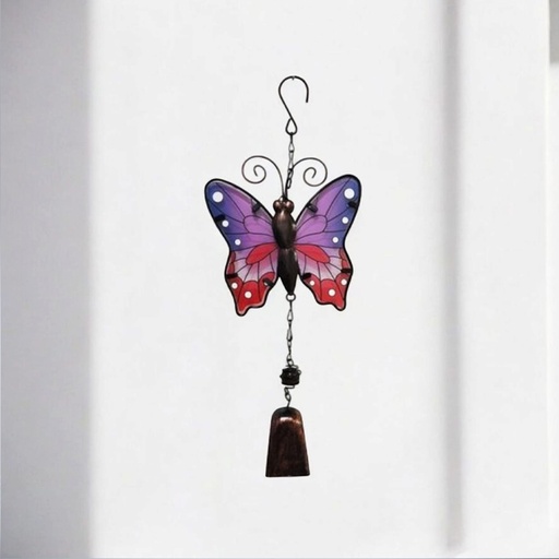 [6952025100941] Movil Metal Colgante Mariposa con Campana 35cm Modelo N°1