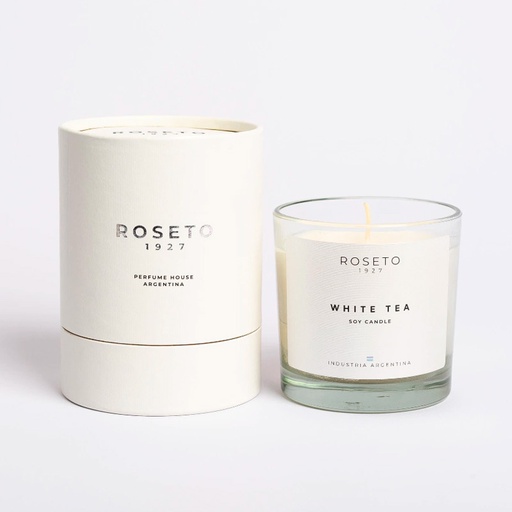 Vela Aromática Roseto White Tea 250gr