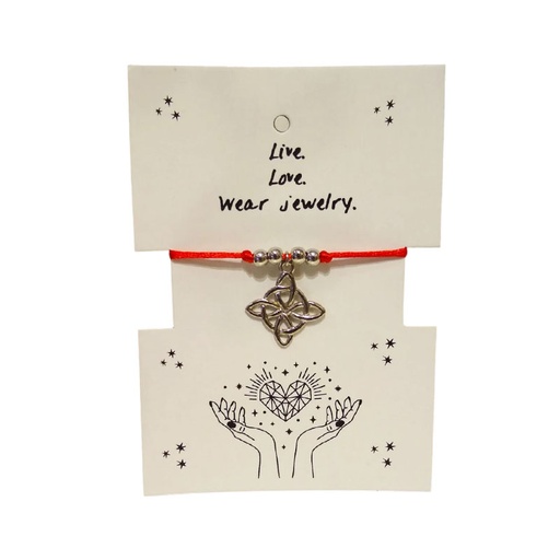 Pulsera Hilo Rojo Nudo de Bruja 