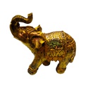 Elefante Dorado con Brillos 10cm