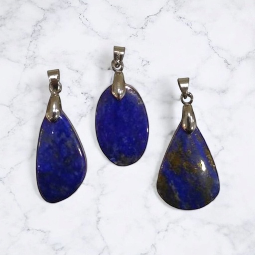 Dije Gema Lapislazuli Modelos Varios Medianos/Grandes