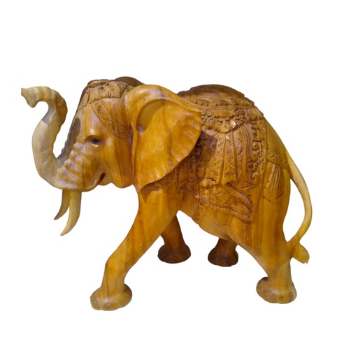 Elefante Talla Madera 55x50cm
