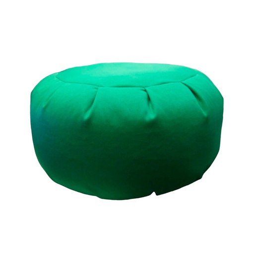Zafu Liso Verde L  Relleno Trigo Sarraceno