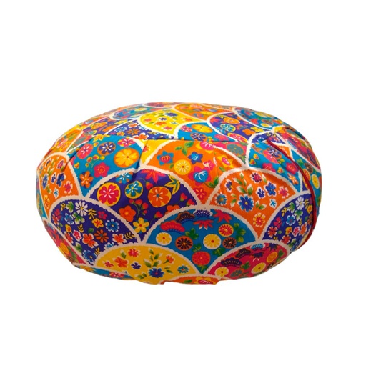 Zafu Estampado Flores L Relleno Premium