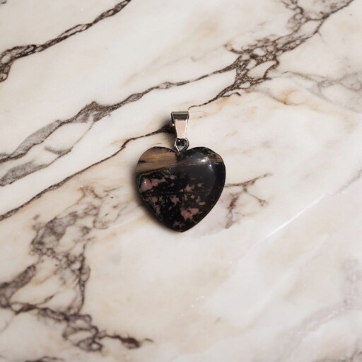 Dije Gema Rodonita Corazon