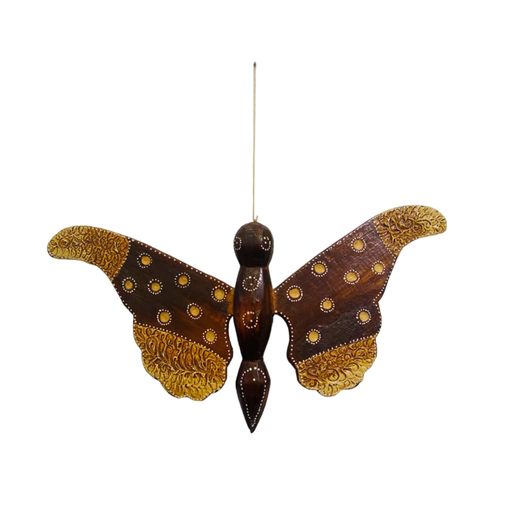 Mariposa Colgante de Madera 30x20cm