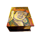 Caja de Madera Pintada Buda 24x18cm