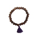 Pulsera Japa Mala Tessel Corto Violeta