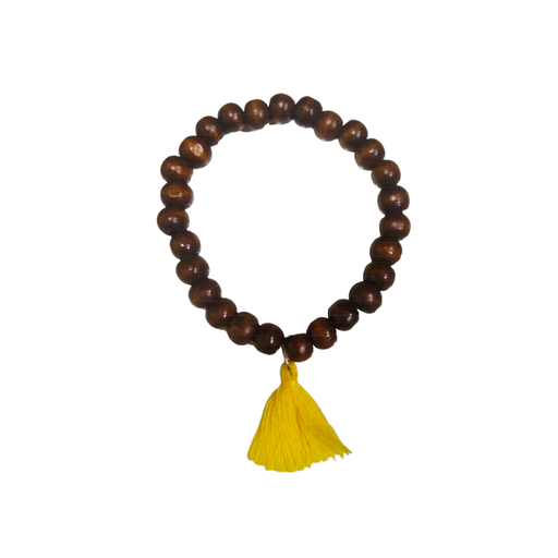 Pulsera Japa Mala Tessel Corto Amarilla