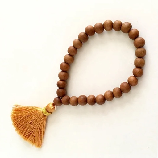 Pulsera Japa Mala Baño Aceite de Sandalo