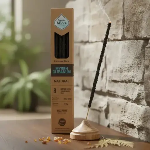 [incienso] Sahumerio Sagrada Madre Natural Mirra y Olibano x8u