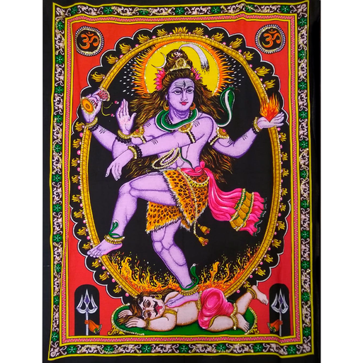 Tapiz India Shiva Nataraj 110x75cm
