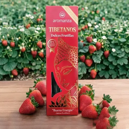 Sahumerios Aromanza Tibetanos Dulces Frutillas, Buena Energia