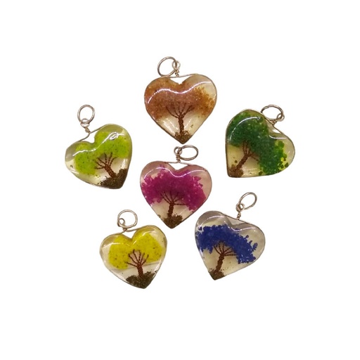 Dijes Orgonite Arbol Colores Varios 3cm