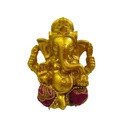 Ganesha Dorada Pantalon Tela Fucsia 7cm