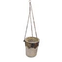 Porta Velas Colgante Vidrio 30cm N°1
