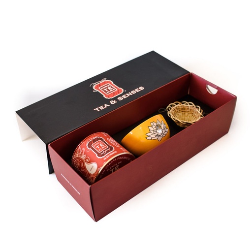 Estuche de Regalo con Te en Lata, Infusor y Taza, Cura Te Alma