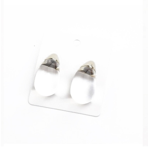 Aro Chunky Crystal Drop Silver