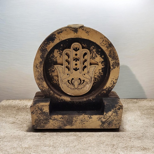 Cascada de Humo Redonda Mano de Fatima Dorada