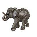 Elefante Plateado con Espejos 18cm
