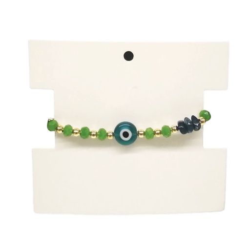 Pulsera Hilo Ojo Turco Verde