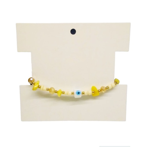 Pulsera Hilo Ojo Turco Blanca