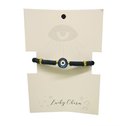 Pulsera Hilo Negra con Ojo Turco