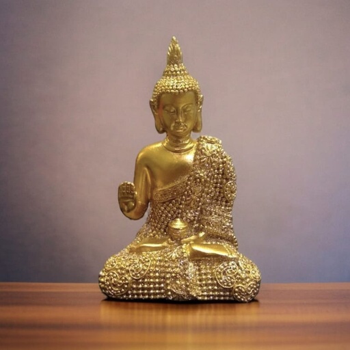 [19251-48] Buda Dorado con Brillos Modelos N°1 8cm