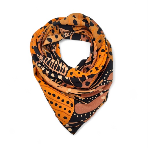 Pañuelo Cobre Tribal Triangular