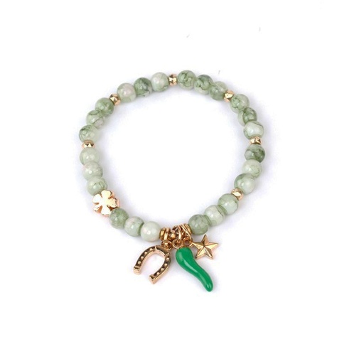 [94309] Pulsera Elastica Verde Magic Amulet