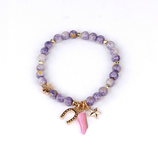[94309] Pulsera Elastica Violeta Magic Amulet