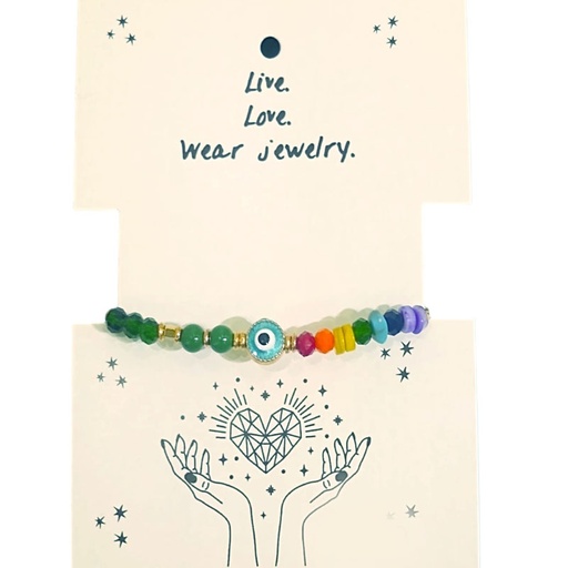 Pulsera con Ojo Turco con 7 Chakras