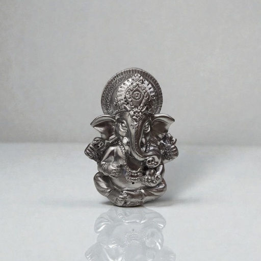 Ganesha Resina 6cm Color Plata