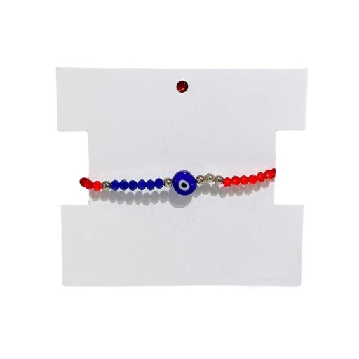 [¨62791] Pulsera Ojo Turco Rojo y Azul