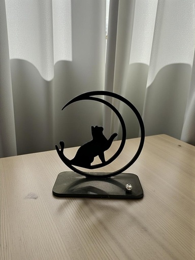 Porta Sahumerio Gato Negro en Luna Calada