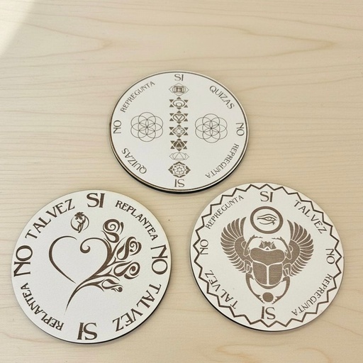 Tabla Péndulo Radiestesia (Modelos Varios)