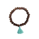 Pulsera Japa Mala Tessel Corto Celeste